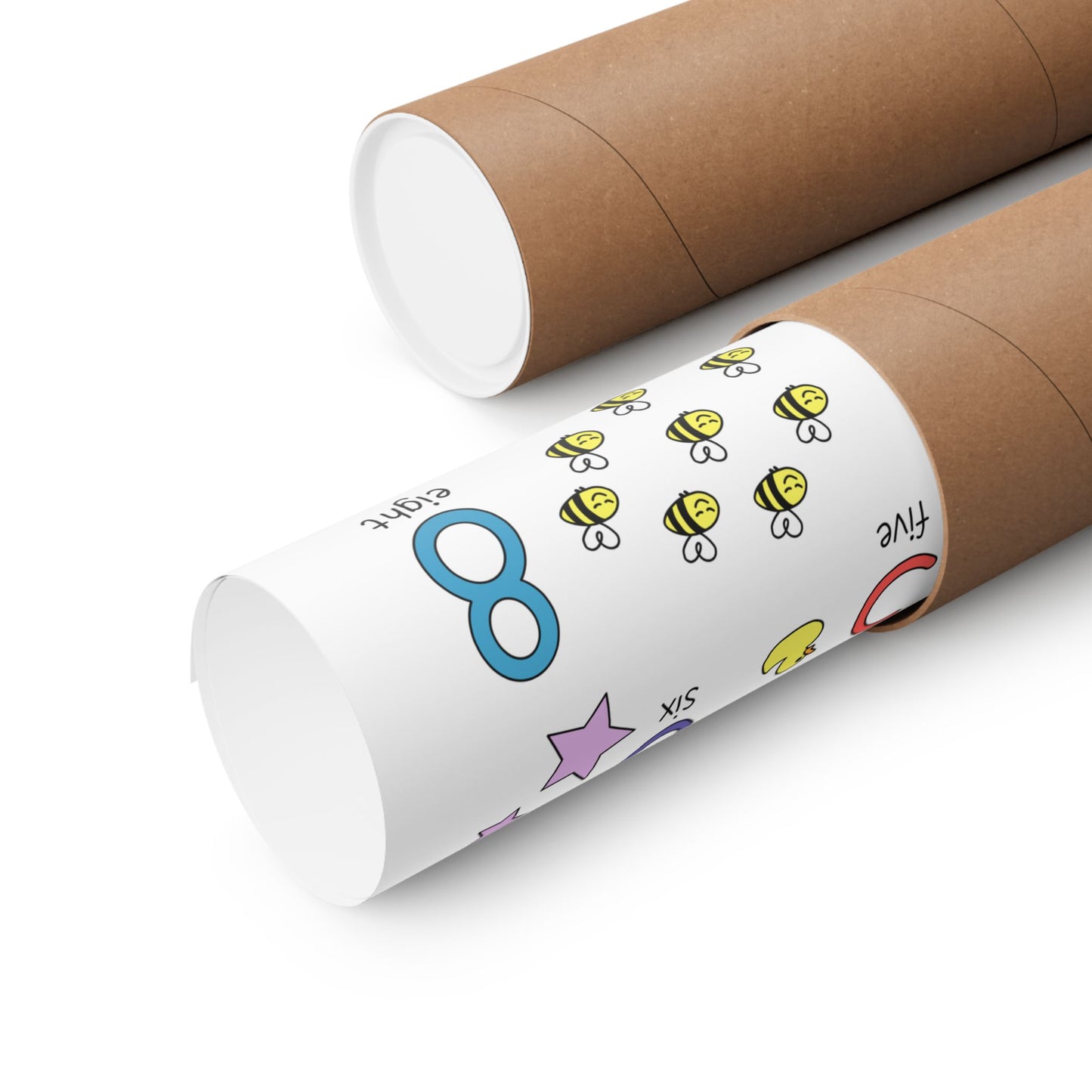 Educational Counting Poster, Kids Learning Wall Art, Classroom Decor, Nursery Print, Childrens Room Decoration